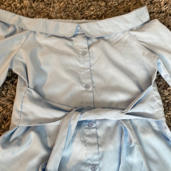 Boohoo off shoulder shirt dress - Picture 4 of 7